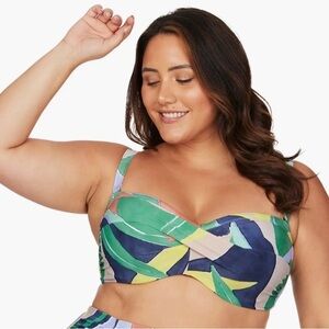 Artesands Lav Botticelli Underwire Bikini Top NWT